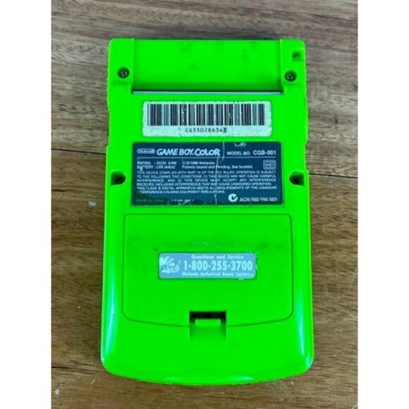 Nintendo Game Boy Color Kiwi Lime Green Handheld Console System, Tested, Working - Picture 8 of 8